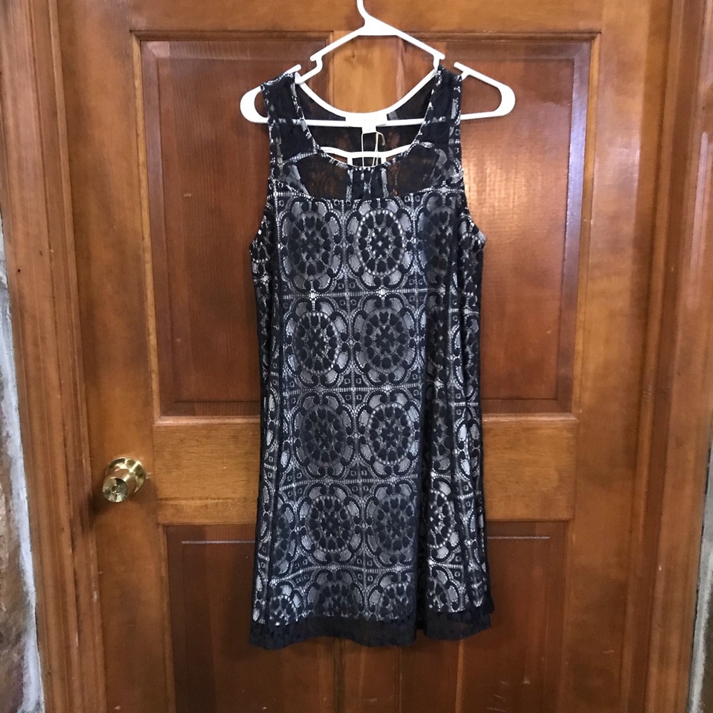 Black lace dress